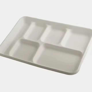 Boîte à lunch jetable en bagasse très vendue, vaisselle biodégradable et durable pour la restauration rapide, les fêtes et les événements - Product Image 5