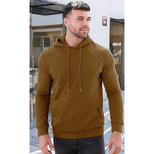 Sudadera con capucha en blanco para hombre con logotipo personalizado 100% algodón polar pulóver sudadera térmica informal para venta al por mayor - Product Image 1