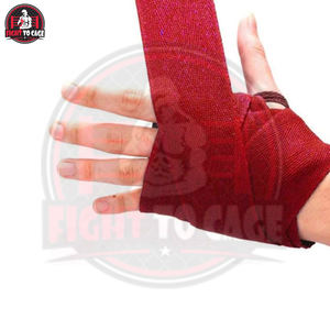 Bandes de boxe unisexes en coton durable de haute qualité certifiées CE pour l'entraînement et le kickboxing avec protection des mains - Product Image 4