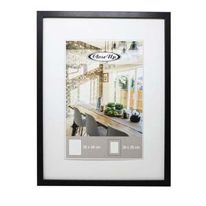 Posterrahmen 30 X 40 cm 3er Set Schwarz Klassischer Passepartout Holzrahmen Mit Glasfront Fr Home Dekoration - Product Image 4