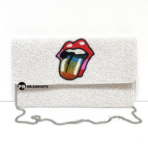 Pochette de fête géométrique perlée sac de soirée femmes sac à bandoulière pour l'été 2025 concepteur Sequin sac à main mode taille personnalisée - Product Image 3