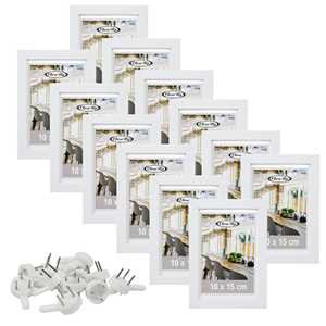 Ensemble de 12 cadres photo blancs de 10 x 15 cm pour afficher vos photos mémorables - Product Image 3