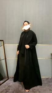 Khawla Abaya para adultos transpirable sin costuras hecho a mano antiarrugas poliéster Muslimah vestido talla única para uso de oración - Product Image 2