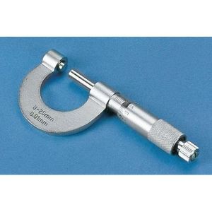 Micrómetro Exterior 0-25 mm x 0.01 mm, Herramienta de Medición de Precisión de Acero con una Precisión de 0.002 mm - Product Image 1