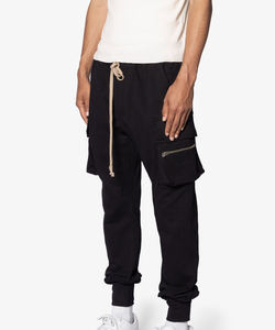 Pantalones Deportivos Cargo Negros Casuales para Hombre, de Primera Calidad, con Múltiples Bolsillos, 100% Algodón, Ecológicos, Transpirables, para Gimnasio, Jogging, Lavados - Product Image 3