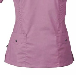 ชุดเครื่องแบบโรงพยาบาลสีทึบสำหรับขัดผ้ายีนส์สำหรับร้านเสริมสวยและใช้ในทางการแพทย์ออกแบบได้ตามต้องการ - Product Image 4