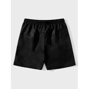 Short décontracté pour homme avec lettre et étoile à cinq branches imprimée et cordon de serrage à la taille Short de vie de rue pour homme - Product Image 2