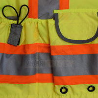 Gilet de sécurité haute visibilité en nylon/polyester sans couture de haute qualité, vêtements de travail légers, séchage rapide, respirant, impression personnalisée