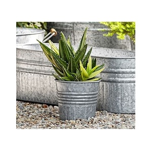Jardinera Galvanizada de Estilo Moderno para Decoración Exterior, Aporta un Toque Rústico y Elegante a Patios, Terrazas y Jardines - Product Image 1