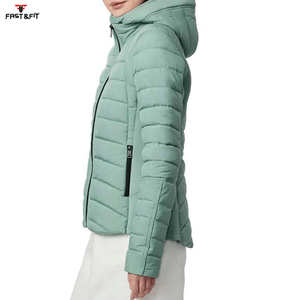Veste matelassée longue en coton imperméable et respirante pour femme, style nouveau, sur mesure, fermeture éclair intégrale, personnalisable, vente chaude - Product Image 3