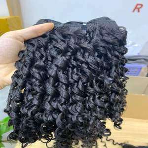 Cabello rizado de color bajo para mujeres negras, pelo sin procesar de Vietnam, de alta calidad, precio al por mayor - Product Image 5