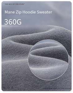 Personnalisé 360gsm Pull Lourd Vintage Soleil Délavé Lavage À L'acide Gaufre Jersey Tissu Hommes Surdimensionné Boxy Fit Hiver Haute Qualité - Product Image 6