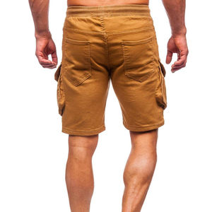 Pantalones Cortos Cargo para Hombre de Buena Calidad, Personalizados, Transpirables, Estilo Casual, Diseño de Lona con Cintura Elástica Alta y Decoración de Cordones - Product Image 4