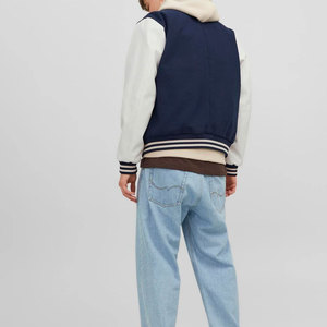 แจ็กเก็ตเบสบอลไซส์ XL อบอุ่นสำหรับผู้ชายผ้าแคนวาสคอตั้งสไตล์สตรีทพร้อมตัวอักษรแฟชั่นใหม่ฤดูหนาว - Product Image 2