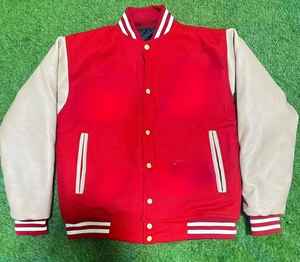 Customizable Vintage Varsity Jacket 100% Wool Embroidered Logo on Front XS Size Zippered Closure Winter Oem Service - Product Image 4