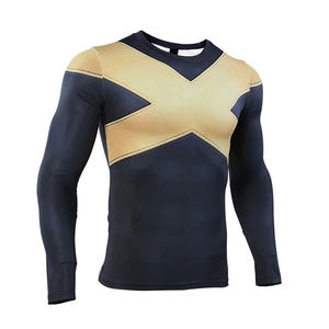 Light Weight Slim Fit <b>Men</b> <b>Compression</b> <b>Shirts</b> Customized Color High Quality <b>Compression</b> <b>Shirts</b> - Product Image 5