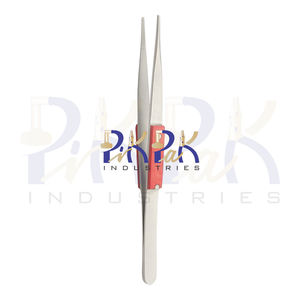 Pinzas rectas con empuñaduras de fibra para soldar Longitud total 8 pulgadas Hecho de acero inoxidable Fabricación de joyas Pinzas artesanales - Product Image 4