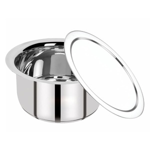 Olla de cocina de acero inoxidable, cazuela de diseño hecha a mano de calidad Superior, forma redonda, olla de comida de Metal pulido brillante - Product Image 3