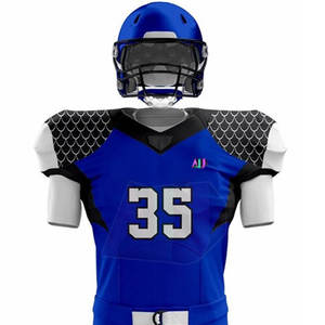 Uniforme de Fútbol Americano Personalizable y Transpirable con Manga Corta y Material de Poliéster y Spandex Resistente para Equipos Adultos - Product Image 4