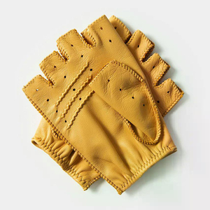 Gants de conduite en peau de chèvre personnalisés de qualité supérieure prix de gros avec logo personnalisé prix raisonnables - Product Image 4