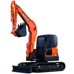 Mini pelle DX55-9C Doosan d'une capacité de 5.5 tonnes avec moteur Yuchai pour les constructions à Shanghai - Product Image 1