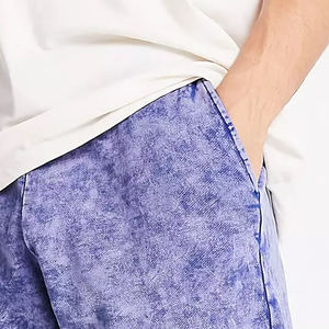 กางเกงขาสั้นผ้าฝ้าย100% สำหรับผู้ชายกางเกงขาสั้นสไตล์วินเทจสำหรับเล่นยิมผ้าเกล็ดปลาทำโลโก้ได้ตามต้องการ - Product Image 6