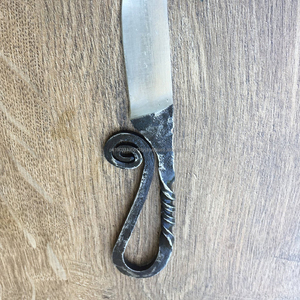 Juego de cubiertos de productos medievales de herrero forjado a mano, retorcidos de 3 piezas Juego de cubiertos, cubiertos vikingos, cuchillo, cuchara, juego forjado a mano - Product Image 5