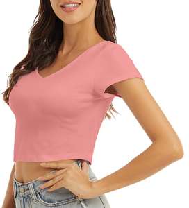 Top de tendencia para mujer, hecho a medida Top corto, ligero, fácil de usar, transpirable, cómodo, Top corto para mujer con material duradero - Product Image 5