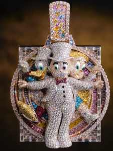 Custom 925 <b>Sterling</b> <b>Silver</b> Solid VVS Green Moissanite Diamond Pendant <b>Chain</b> Soild Hip Hop for <b>Men</b> Religion-Inspired Jewelry - Product Image 2