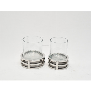 Portavelas de Metal de cilindro dorado para la configuración moderna del hogar, portavelas de diseño para curación energética, exportaciones de Zahid - Product Image 1