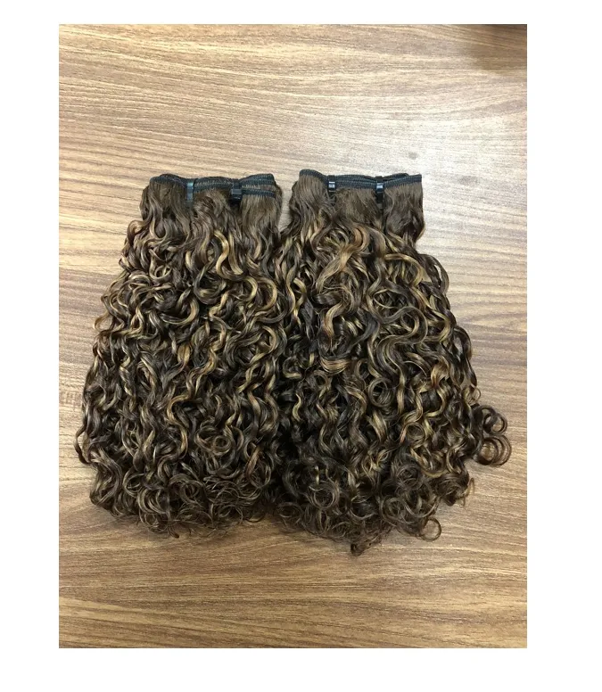 Remy Super Double Machine Weft Pixie Curly #4/#8 100% Human Hair High Quality from Vietnam Wholesale