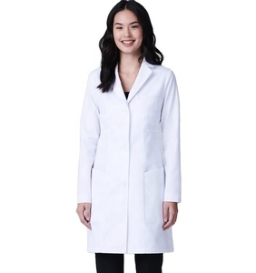 Bata de laboratorio de exfoliación médica de tacto suave, uniforme profesional ligero de alta calidad hecho a medida, última venta al por mayor - Product Image 5
