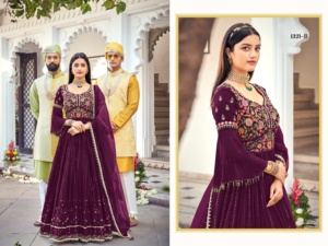 Vêtements Ethniques Incroyable Faux Georgette Lourde Avec Costume De Broderie Femme Fabricant De Mode Et Exportateur De Surat - Product Image 2