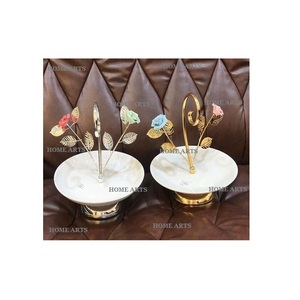 Soporte para pasteles de mármol y aluminio de 2 niveles Soporte para postres de mesa de calidad premium a precios asequibles - Product Image 3