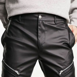 Vente en gros de pantalons en cuir pour hommes Offre Spéciale pantalons en cuir aux couleurs uniques pour hommes - Product Image 6