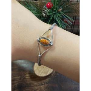 Grace Kenneth Spiny Oys & Sterling <b>Silver</b> Fashion <b>Cuff</b> <b>Bracelet</b> - Product Image 2