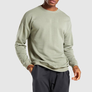 Sudadera ligera y sostenible para hombre con logotipo personalizado, conjunto de chándal de otoño con cuello redondo, traje para correr y correr - Product Image 2