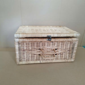 New Design Customer-Friendly Storage Baskets Easy-to-Carry Rattan <b>Suitcase</b> - Product Image 6