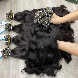 ทางเลือกที่ดีที่สุดสำหรับผมต่อแบบเทปสีธรรมชาติผมต่อแบบเทปใน100% ผมมนุษย์เวียดนามเงางามสุดๆไม่พันกันมีจำนวนมากในสต็อก - Product Image 1