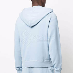 Meilleure vente au prix de gros Sweats à capuche décontractés à demi-fermeture éclair pour hommes nouveau design Collection hiver Sweats à capuche basiques en coton mélangé quantité minimale de commande bas - Product Image 3