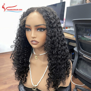 Wholesale Black Color <b>Wig</b> – Vietnamese Human Hair, Transparent HD Full Lace <b>Front</b> <b>Wig</b>, Natural Hairline, Ready Stock - Product Image 1