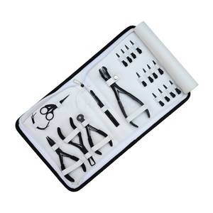 Kit d'outils professionnel pour extensions capillaires de salon avec pinces pour extensions à bandes, pince à sertir à trois trous, coupe-adhésif, clips, enfile-boucles, aiguilles à crochet - Product Image 6