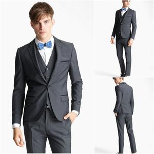 2022 traje de boda Formal de dos botones de esmoquin de 3 piezas de un solo pecho para hombre en talla XL Blazer y pantalones de estilo informal para fiestas - Product Image 4