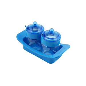 Juego de 2 tarros de especias de cristal Venezia - Product Image 1