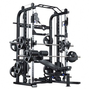 Station de musculation multifonctionnelle pour entraînement de force : Lat Pulldown, Smith Machine, Rack à Squat, Station de Crossover par câble pour salle de sport à domicile - Product Image 3