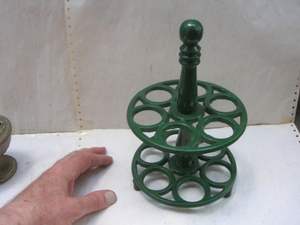 Handcrafted Metal <b>Egg</b> Holder Made By Skilled Artisans Offering Durability Functionality And Elegant Rustic Finish - Product Image 4