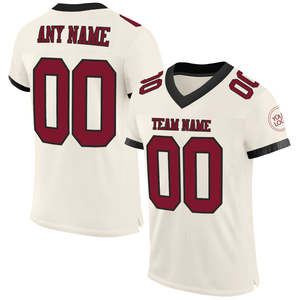 Maillot de football américain personnalisé d'usine pakistanaise Sublimation de mode respirant 100% Polyester Logo avant Position - Product Image 4