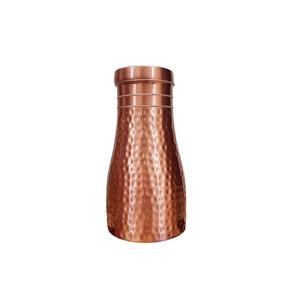 Proveedor al por Mayor de Botellas de Agua de Cobre Puro, Exportador de Botellas de Dormitorio con Diseño Martillado, Beneficios Ayurvédicos, Fabricante de la India - Product Image 1