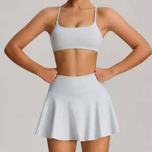 Pantalones cortos de Yoga Fitness personalizados de la mejor calidad al por mayor, Vestido corto, movimiento de baile, faldas de tenis plisadas para mujer, OEM - Product Image 2