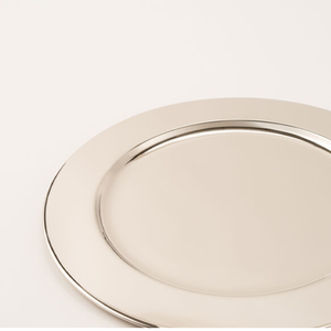 Oulfa Silver Metal para placa de cargador para bodas, banquetes, hoteles y fiestas-Oferta de Ramadán Pedido mínimo 50 piezas - Product Image 1